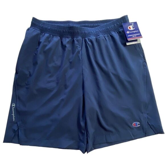 CHAMPION MENS’ Medium Navy Sports Shorts with Liner 7” Inseam - Picture 1 of 11